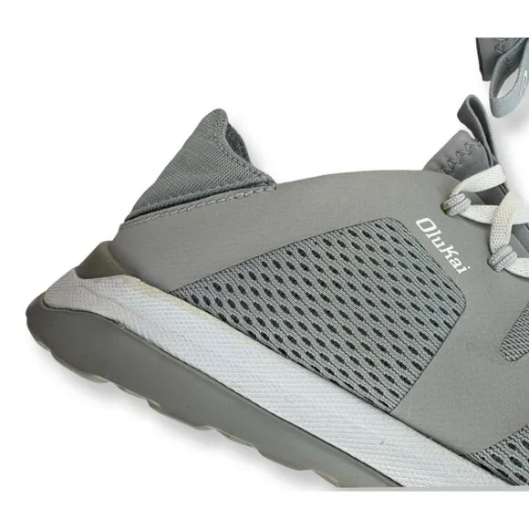 OluKai Women’s Slip-On Athletic Shoes Light Gray White Size US 9 EU 39 - Picture 9 of 11